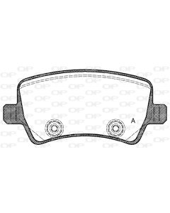 OPEN PARTS BPA123600 - Kit pastiglie freno, Freno a disco
