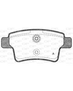 OPEN PARTS BPA124100 - Kit pastiglie freno, Freno a disco