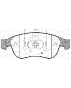 OPEN PARTS BPA124810 - Kit pastiglie freno, Freno a disco
