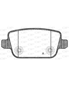 OPEN PARTS BPA125600 - Kit pastiglie freno, Freno a disco