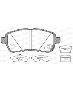 OPEN PARTS BPA128102 - Kit pastiglie freno, Freno a disco