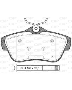 OPEN PARTS BPA129900 - Kit pastiglie freno, Freno a disco