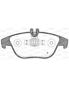 OPEN PARTS BPA130500 - Kit pastiglie freno, Freno a disco