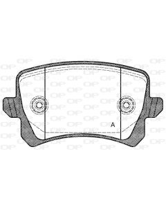 OPEN PARTS BPA134200 - Kit pastiglie freno, Freno a disco