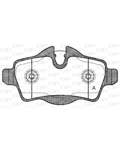 OPEN PARTS BPA134400 - Kit pastiglie freno, Freno a disco