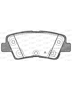 OPEN PARTS BPA136242 - Kit pastiglie freno, Freno a disco