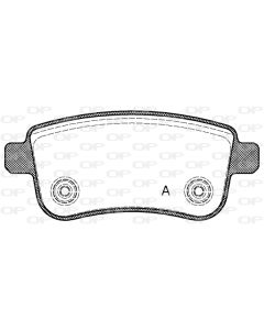 OPEN PARTS BPA138700 - Kit pastiglie freno, Freno a disco