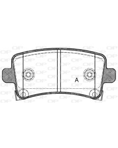 OPEN PARTS BPA138804 - Kit pastiglie freno, Freno a disco