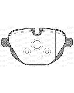 OPEN PARTS BPA142100 - Kit pastiglie freno, Freno a disco