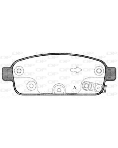 OPEN PARTS BPA143202 - Kit pastiglie freno, Freno a disco