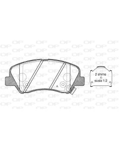 OPEN PARTS BPA148802 - Kit pastiglie freno, Freno a disco