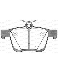 OPEN PARTS BPA151600 - Kit pastiglie freno, Freno a disco