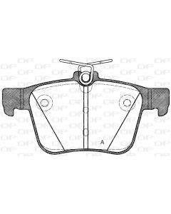 OPEN PARTS BPA151610 - Kit pastiglie freno, Freno a disco
