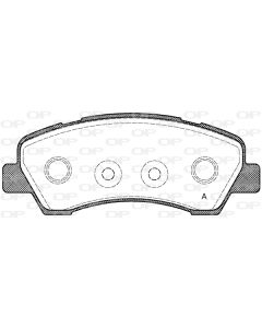 OPEN PARTS BPA153000 - Kit pastiglie freno, Freno a disco