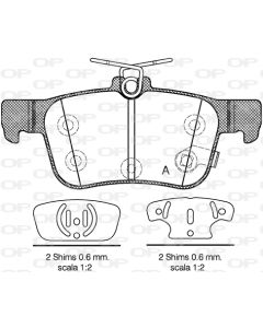 OPEN PARTS BPA155112 - Kit pastiglie freno, Freno a disco