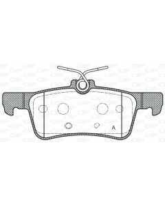 OPEN PARTS BPA156320 - Kit pastiglie freno, Freno a disco