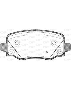 OPEN PARTS BPA157802 - Kit pastiglie freno, Freno a disco