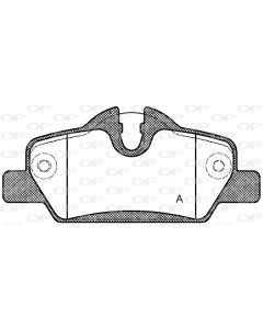OPEN PARTS BPA160000 - Kit pastiglie freno, Freno a disco