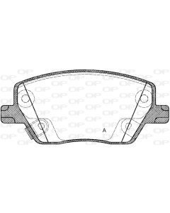 OPEN PARTS BPA169502 - Kit pastiglie freno, Freno a disco