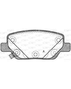 OPEN PARTS BPA170002 - Kit pastiglie freno, Freno a disco