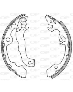 OPEN PARTS BSA200800 - Kit ganasce freno