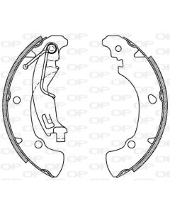 OPEN PARTS BSA201000 - Kit ganasce freno