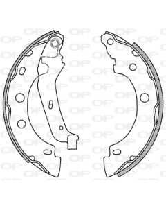 OPEN PARTS BSA201200 - Kit ganasce freno