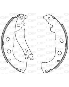 OPEN PARTS BSA202200 - Kit ganasce freno
