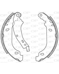 OPEN PARTS BSA202300 - Kit ganasce freno