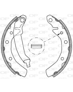 OPEN PARTS BSA203200 - Kit ganasce freno