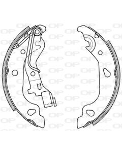OPEN PARTS BSA204200 - Kit ganasce freno