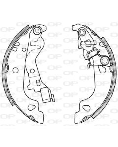 OPEN PARTS BSA204300 - Kit ganasce freno