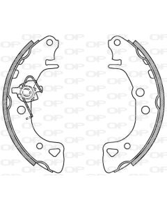 OPEN PARTS BSA206000 - Kit ganasce freno
