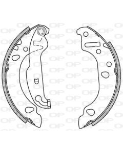 OPEN PARTS BSA206700 - Kit ganasce freno