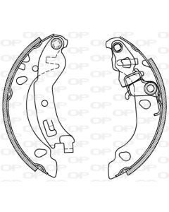 OPEN PARTS BSA206800 - Kit ganasce freno