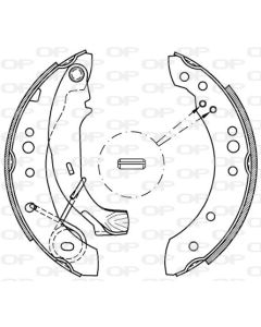 OPEN PARTS BSA207700 - Kit ganasce freno