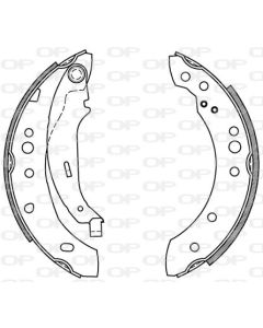 OPEN PARTS BSA207800 - Kit ganasce freno