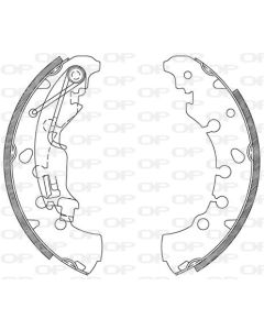 OPEN PARTS BSA208500 - Kit ganasce freno