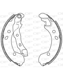 OPEN PARTS BSA208700 - Kit ganasce freno