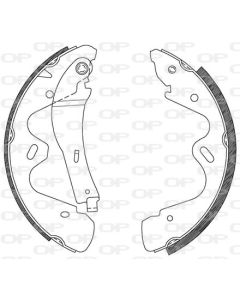 OPEN PARTS BSA210000 - Kit ganasce freno
