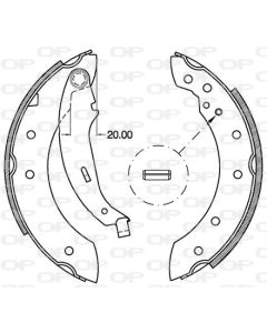 OPEN PARTS BSA211100 - Kit ganasce freno