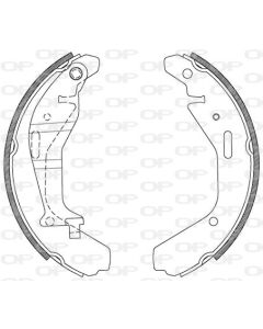 OPEN PARTS BSA211200 - Kit ganasce freno