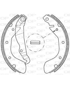 OPEN PARTS BSA213800 - Kit ganasce freno