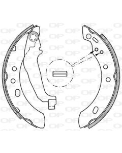 OPEN PARTS BSA214600 - Kit ganasce freno