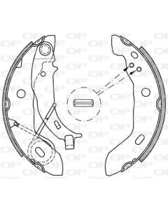 OPEN PARTS BSA216100 - Kit ganasce freno