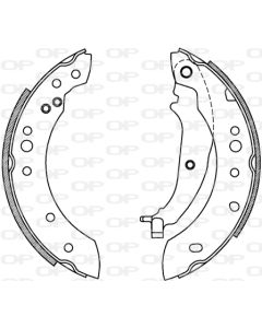 OPEN PARTS BSA222700 - Kit ganasce freno