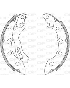 OPEN PARTS BSA223500 - Kit ganasce freno