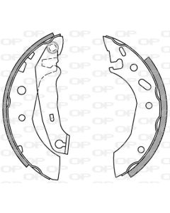OPEN PARTS BSK216700 - Kit ganasce freno