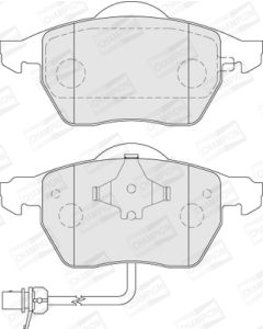CHAMPION 573037CH - Kit pastiglie freno, Freno a disco
