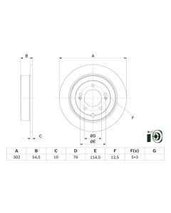BOSCH 0986479E45 - Discofreno